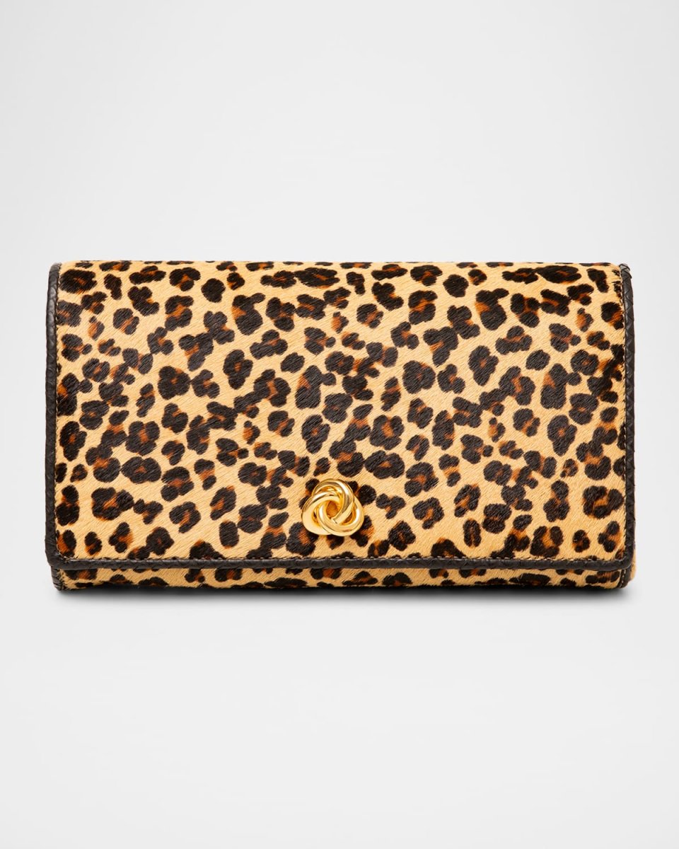 Olivia Flap Calf Hair Clutch Bag